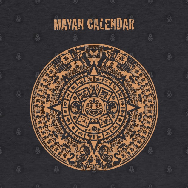 Ancient Mayan Calendar Symbol by Whites Designs